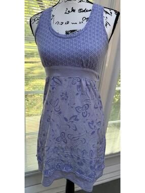 Athleta  Purple Floral Sleeveless Dress. EUC. Super Cute!